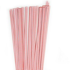 Quillingstreifen 5 mm red checkert