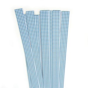 Str. 15 x 450 mm turquis checkert    40 St. Paper St./Pcs 120g