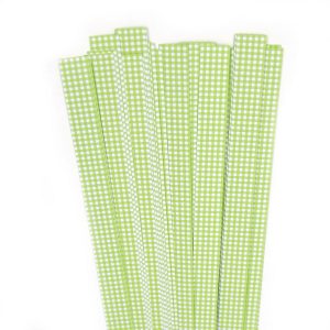 Str. 15 x 450 mm lime chekert   40 St. Paper St./Pcs 120g