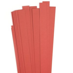 Str. 15 x 450 mm cherry red   40 St. Paper St./Pcs 115g
