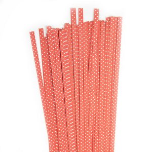 Quillingstreifen 5 mm red/white dots