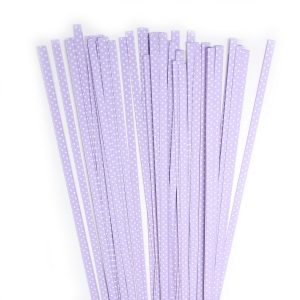 Str. 5 x 450 mm lilac/white dots   80 St. Paper St./Pcs 120g