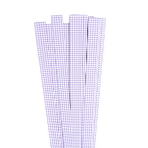 Str. 15 x 450 mm lilac checkert   40 St. Paper St./Pcs 120g