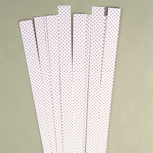 Str. 15 x 450 white/red dots    40 St. Paper St./Pcs 120g