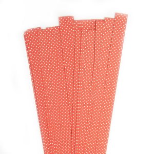 Quillingstreifen 15 mm red/white dots