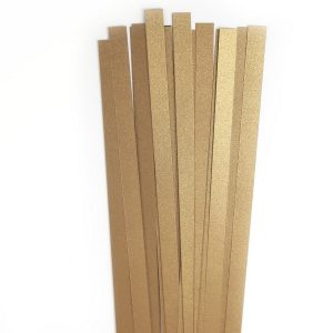 Str. 10 x 450 mm luxus dark brown    30 St. Paper St./Pcs 120g