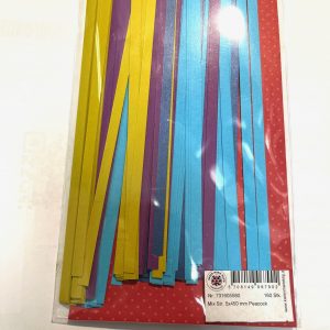Mix Str. 5 x 450 mm peacock  160 St. Paper St./Pcs 120g