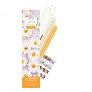 Quilling Mini-Kit - 3D Bl&uuml;ten, wei&szlig;