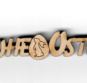 Holzschrift Frohe Ostern 01