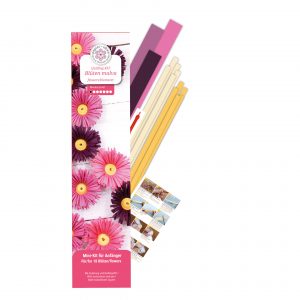 Quilling Mini-Kit - 3D Blüten, malva