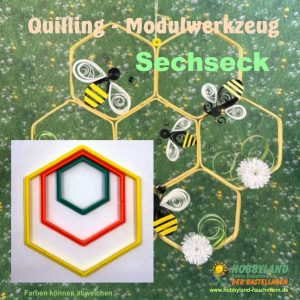 Quilling-Modulwerkzeug Sechseck (Wabe)