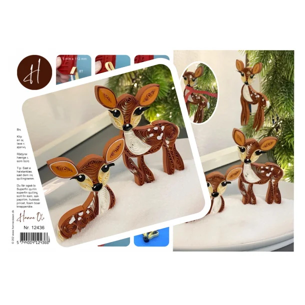 Hannes Quilling Anleitung - Rehe